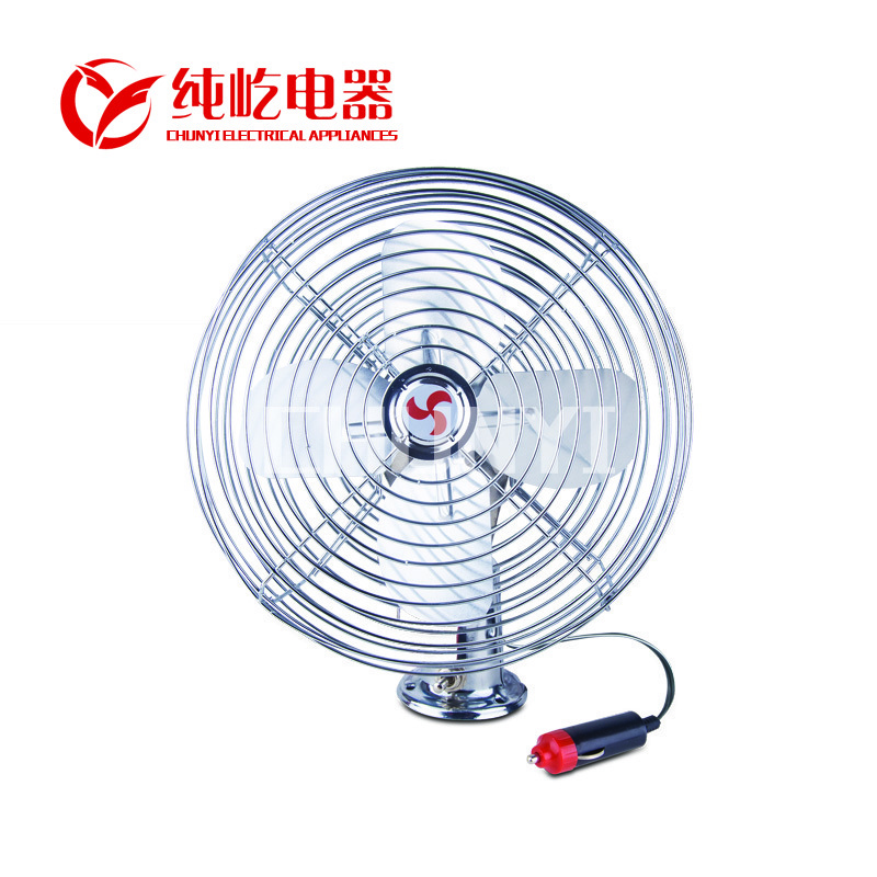 DC FAN Car auto oscillating aluminum blade metal fan 24v 12v electric  car fans for car