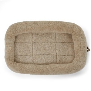 Advanced Custom Ultra Soft Reversible Fleece Crate Bed Mat Faux-sherpa Padded Bolster Dog Crate