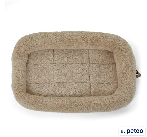 Advanced Custom Ultra Soft Reversible Fleece Crate Bed Mat Faux-sherpa Padded Bolster Dog Crate