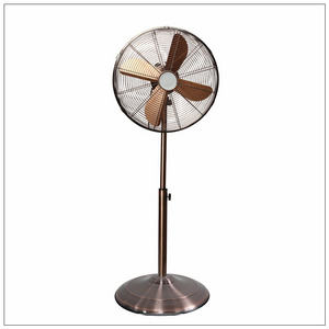 18-Inch High Performance Adjustable Retro Metal Pedestal Fan