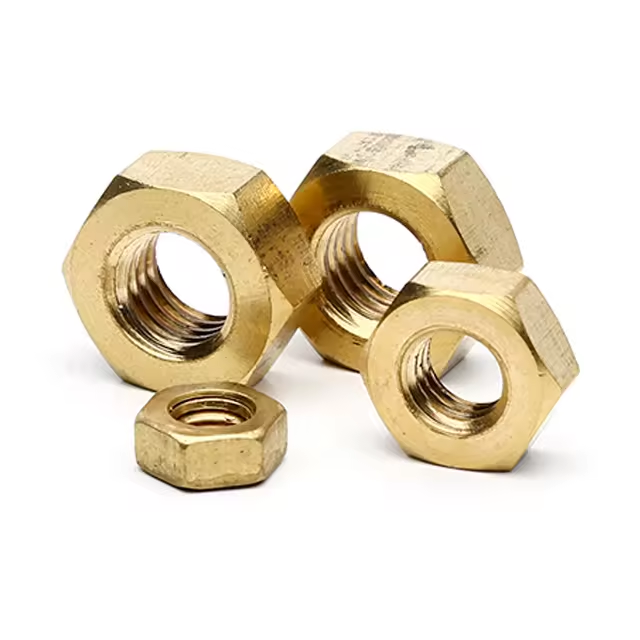 Manufacturer zinc plated stainless steel hex nuts fastener yellow zinc gold color m18 hex nuts