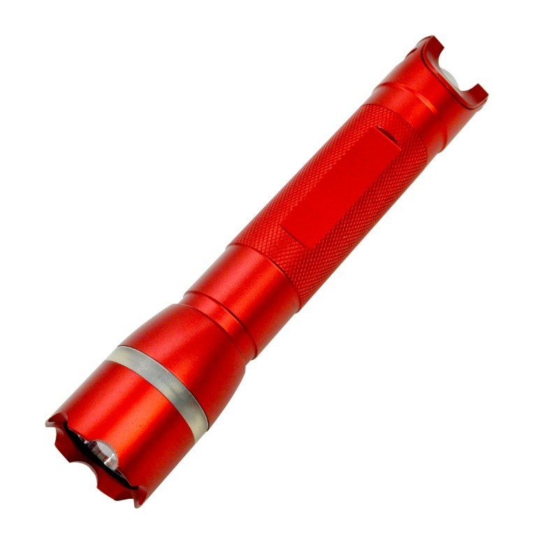 High power outdoor multifunctional waterproof aluminum alloy flashlight whistle light red light SOS high brightness imported LED