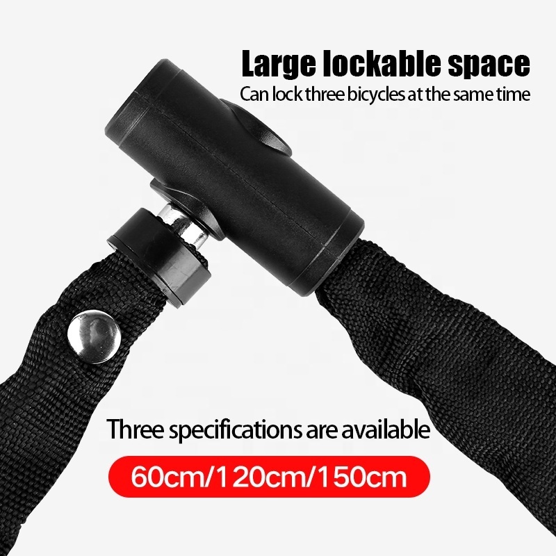 Bicycle Accessories bicycle lock MTB Road Bike Safety Anti-Theft Outdoor Cycling Security Chain Lock with 2 Keys