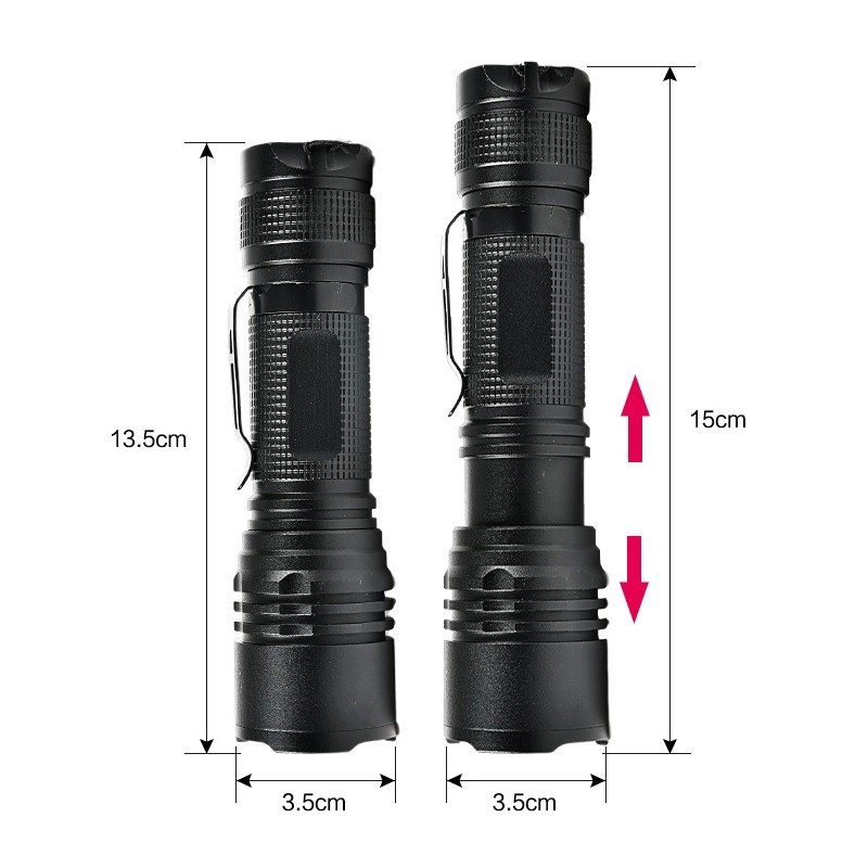 T6 LED Portable Waterproof Rechargeable Three Modes Aluminum Flashlight Outdoor Activity & Emergency Gifts for Men & Women