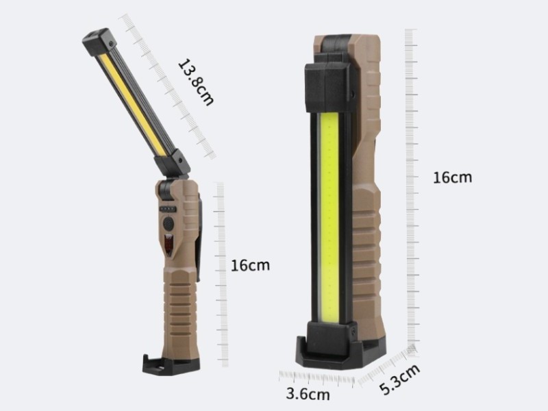 Clover New multifunctional Working Lights XPE+COB Light Camping 1*18650 Hiking Light For Outdoor