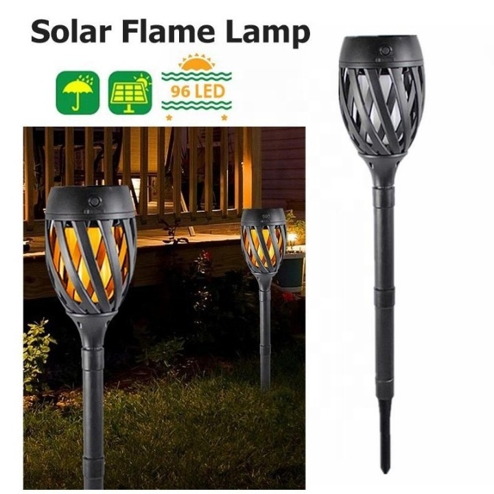 Clover Solar Flame Lamp Flickering Outdoor Waterproof Landscape led solar garden light