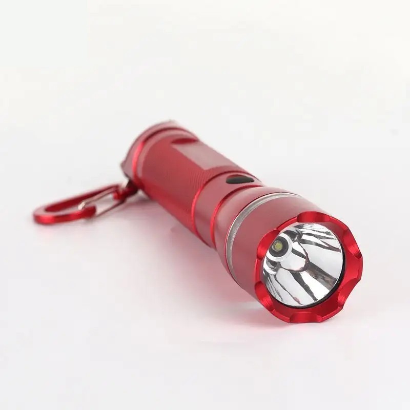 High power outdoor multifunctional waterproof aluminum alloy flashlight whistle light red light SOS high brightness imported LED