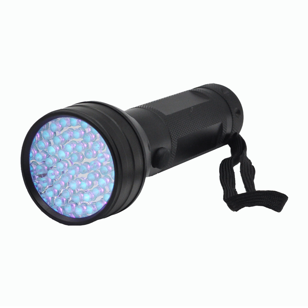 Clover Detector Ultraviolet Black Light Led UV Flashlight / Torch 51 LED Aluminium for Dog Urine Pet Stains 395nm 50 30 AA DC 6V