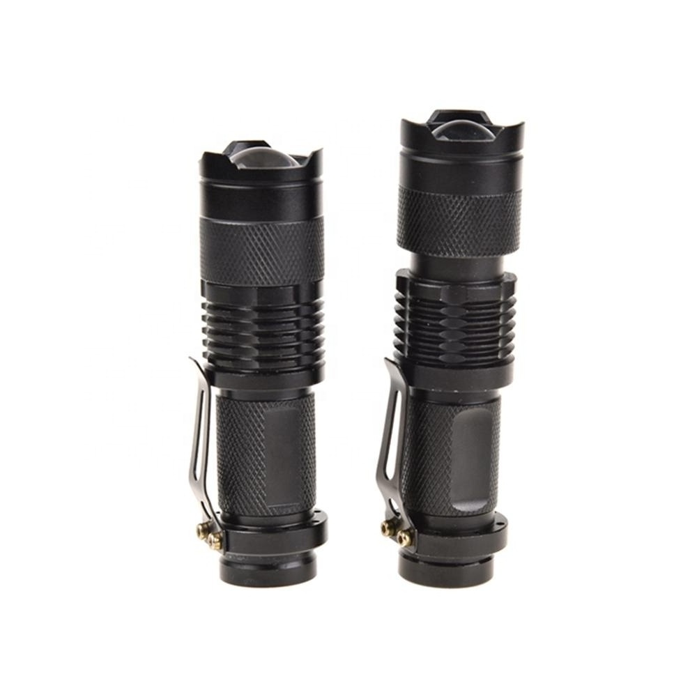 3W Waterproof Portable Customized Mini Tactical Flashlights LED Torch Light Clip Mini Aluminum Flashlight