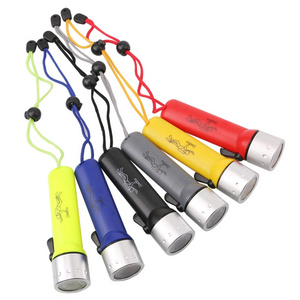 Clover underwater Flash Light Magnetic Switch Waterproof scuba Diver Torch LED Diving Flashlight