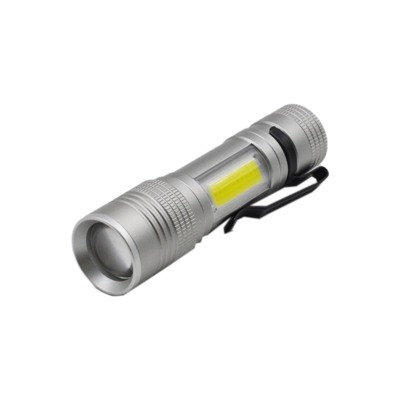 Small Aluminum COB torch Pen Clamp Portable pocket  Mini LED Flashlight with clip