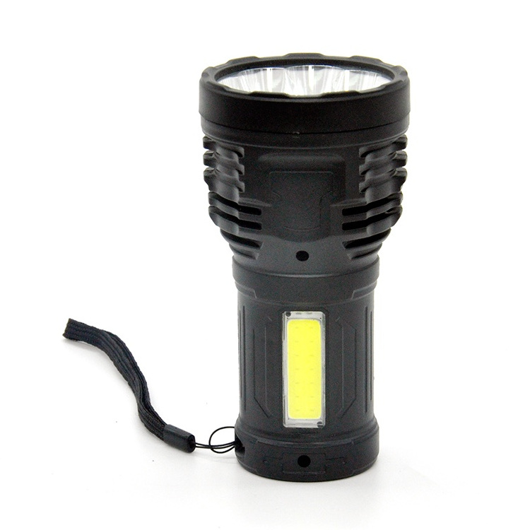 2650 Battery USB Rechargeable LED Tactical Flashlight 50 Emergency Dry Battery Clover 800 High Lumens Waterproof DC 6V 100 50000