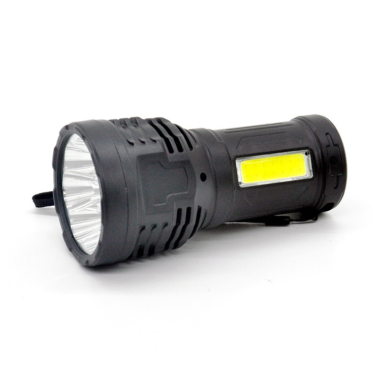 2650 Battery USB Rechargeable LED Tactical Flashlight 50 Emergency Dry Battery Clover 800 High Lumens Waterproof DC 6V 100 50000