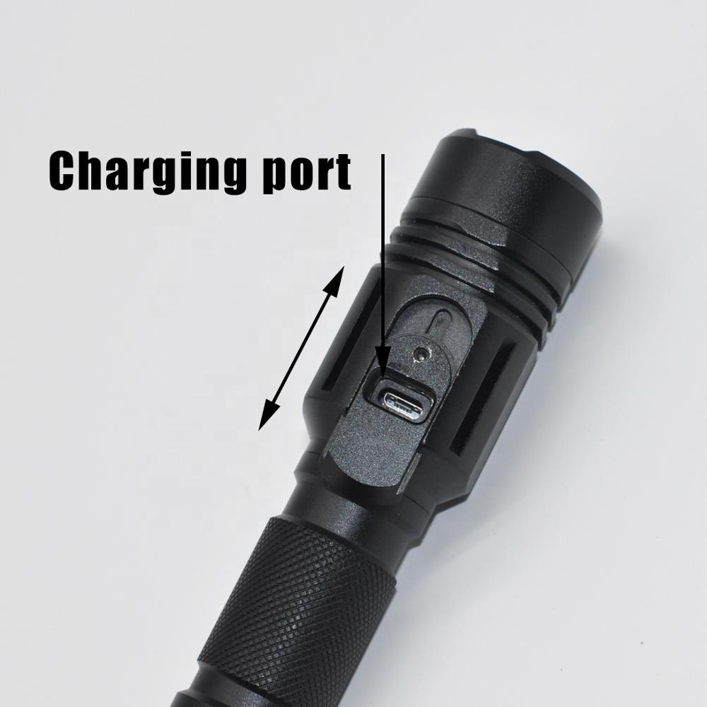 Clover small 18650 Torch Aluminum high power waterproof linternas recargables emergency rechargeable led Tactical flashlight