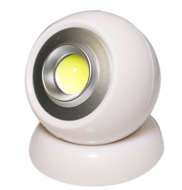 Clover  Best selling outdoor 3w strong light led magnet rotating COB round camping light multifunctional closet lighting