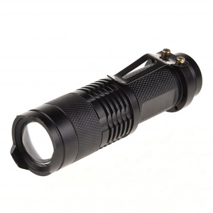 3W Waterproof Portable Customized Mini Tactical Flashlights LED Torch Light Clip Mini Aluminum Flashlight