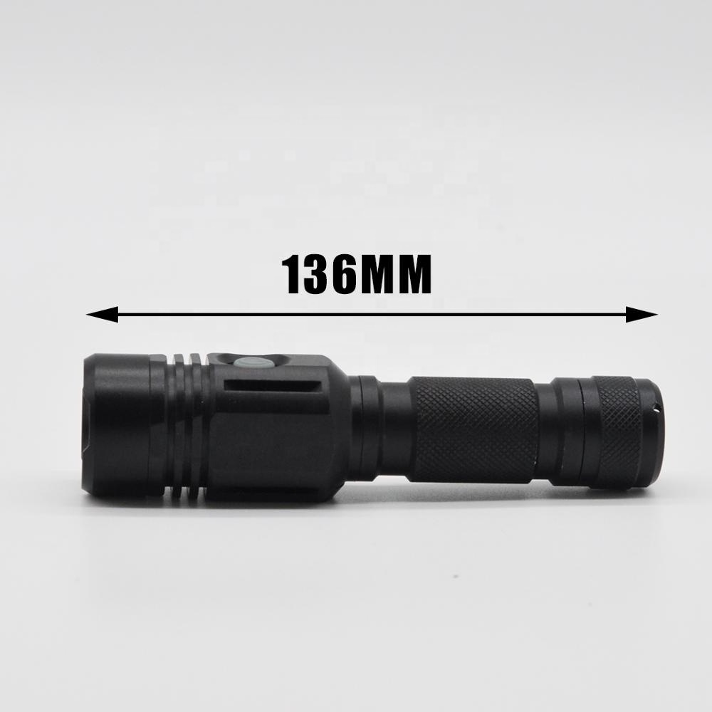 Clover small 18650 Torch Aluminum high power waterproof linternas recargables emergency rechargeable led Tactical flashlight