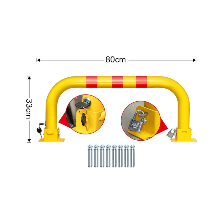 YH2972 Parking Space Lock Garage Car Parking Pile Gate Lock Thickened Anti-collision Fence Occupies Parking Space