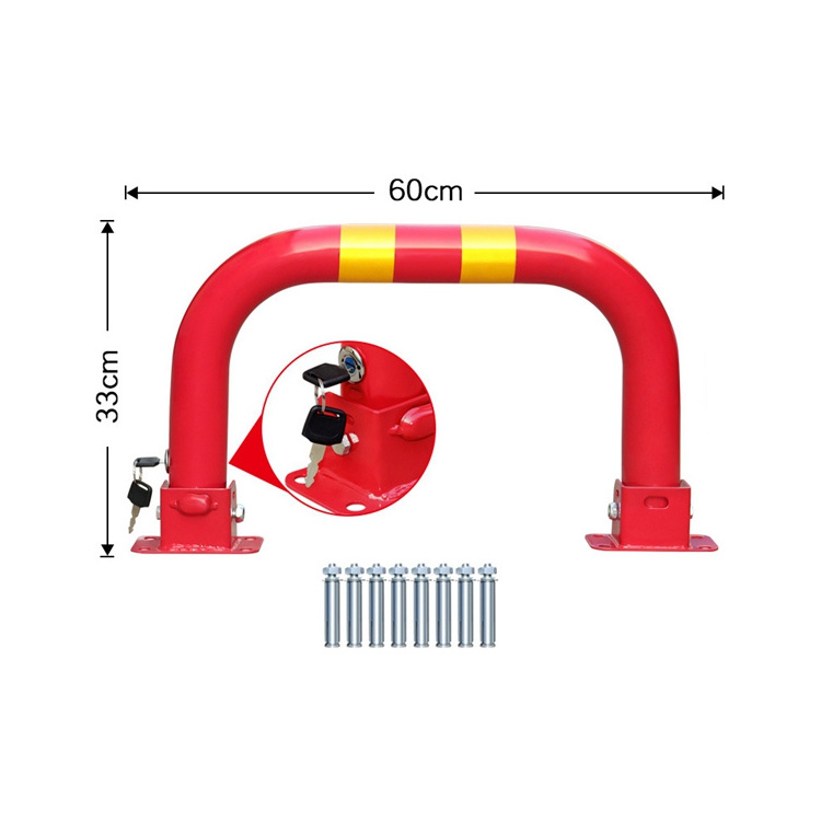 YH2972 Parking Space Lock Garage Car Parking Pile Gate Lock Thickened Anti-collision Fence Occupies Parking Space