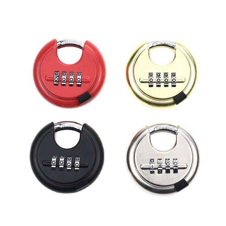 YH1808 Heavy Duty High Safety Pad Locks Anti-theft Stainless Steel Combination Disc Padlock