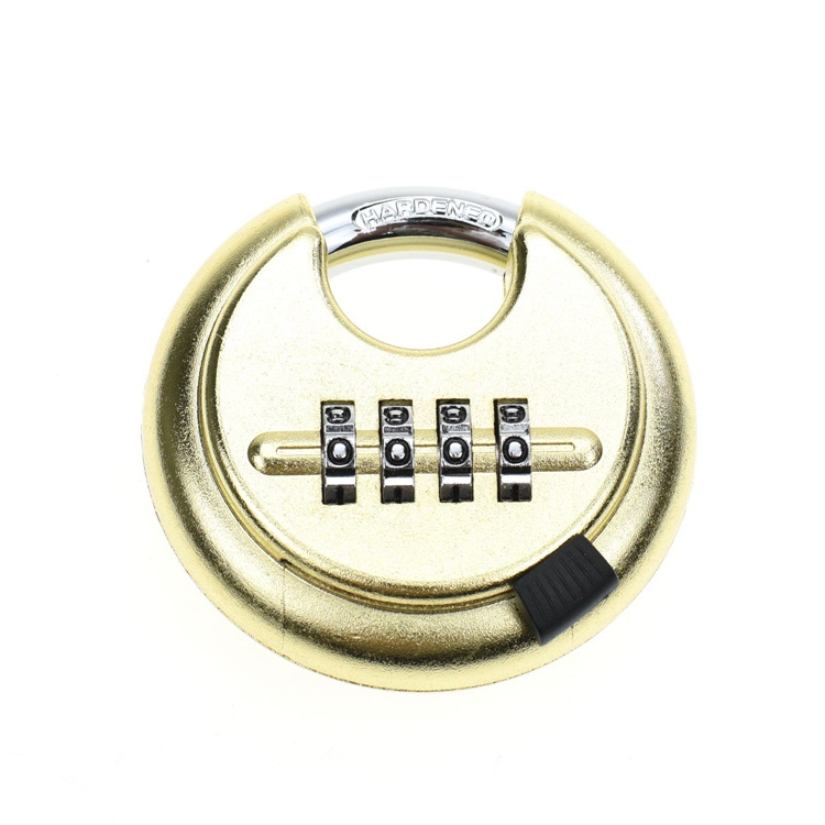 YH1808 Heavy Duty High Safety Pad Locks Anti-theft Stainless Steel Combination Disc Padlock