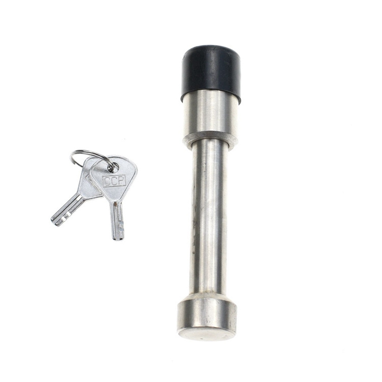 Trailer Pin Lock, Chrome Plated Trailer Tongue Coupler Lock, Stainless Steel Hitch Pin Lock