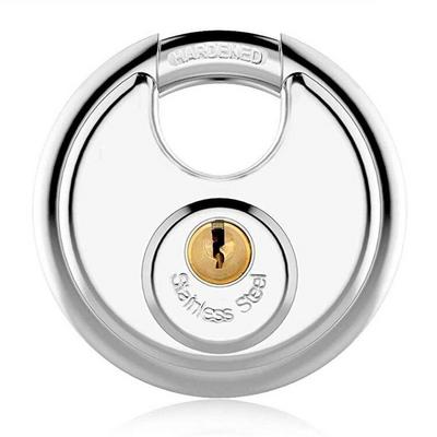 Ultra Protective Disc Keyed Padlock with Hardened Shielded Shackle for Storage Unit, Trailers, Shed, Fence and Garages