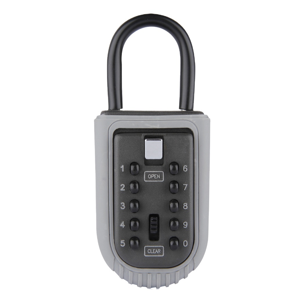 YH9175 Keyboard  Push button Aluminium alloy outdoor padlock  waterproof rain cover digit code  Portable lock box