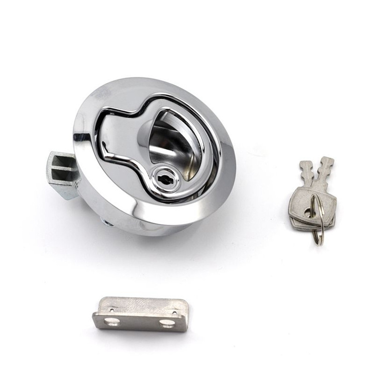 YH9540 Stainless steel Marine  trailer door lock   Flush Pull Slam Latch Hatch Lift Boat Hatch Latch lock