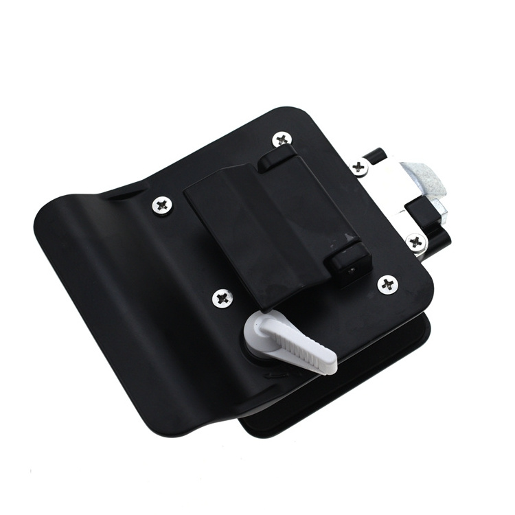 YH1526 Travel Trailer Door Lock  RV Travel Trailer Entry Door Lock With Paddle Deadbolt Black  Latch Security Lock