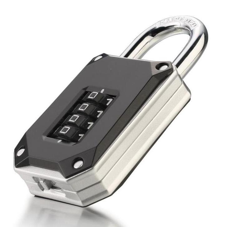 YH2147 Waterproof code padlock 4 digital lock for school and gym resettable combination padlock