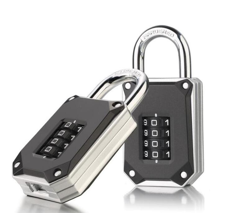 YH2147 Waterproof code padlock 4 digital lock for school and gym resettable combination padlock