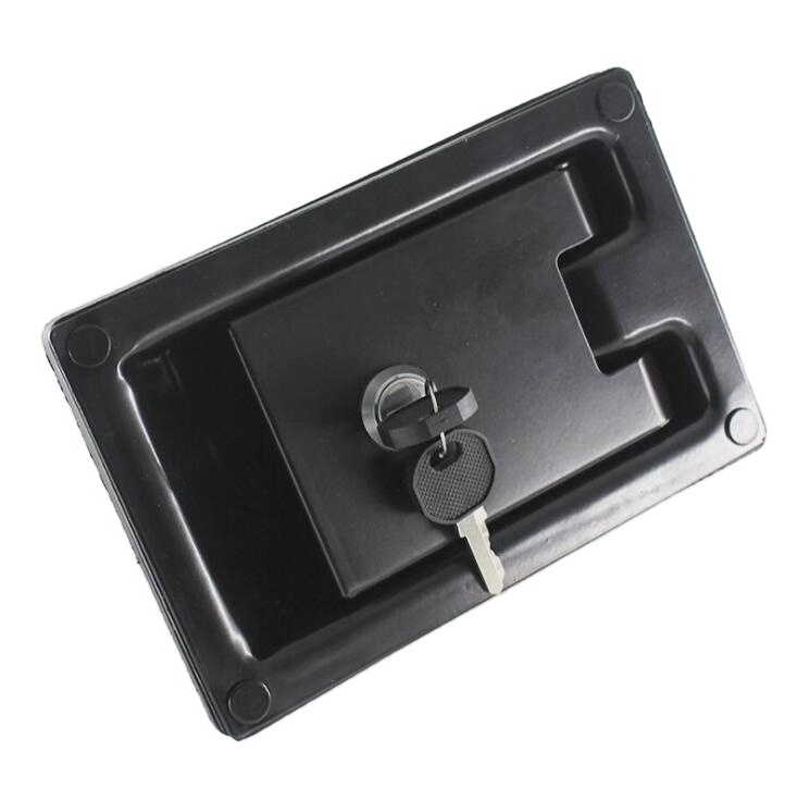 YH2162 Metal cabinet door handle lock/Stainless Steel Recessed Paddle Latch/Tool box handle lock