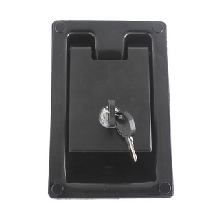 YH2162 Metal cabinet door handle lock/Stainless Steel Recessed Paddle Latch/Tool box handle lock