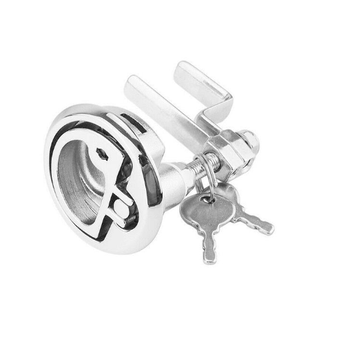 YH1746 Stainless Steel  316  Boat Turning Latches Lock  Marine Boat Lock Slam Latch Handle Flush Pull Latches Cam Lock