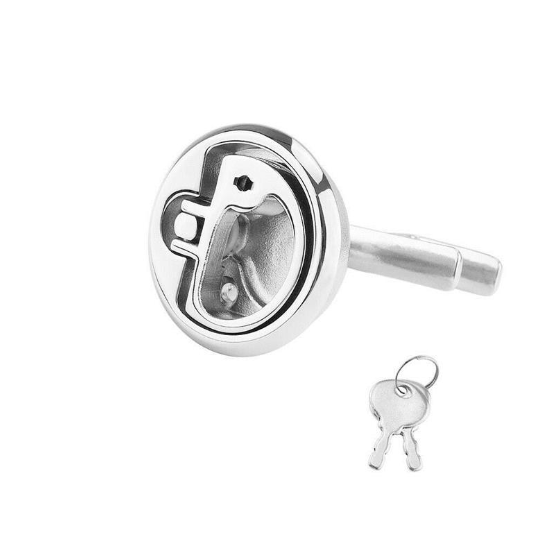 YH1746 Stainless Steel  316  Boat Turning Latches Lock  Marine Boat Lock Slam Latch Handle Flush Pull Latches Cam Lock