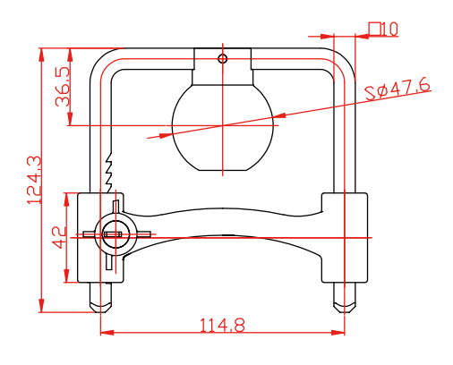 YH7277  U-shaped lock trailer accessories saloon car yacht car trailer lock set trailer connector lock