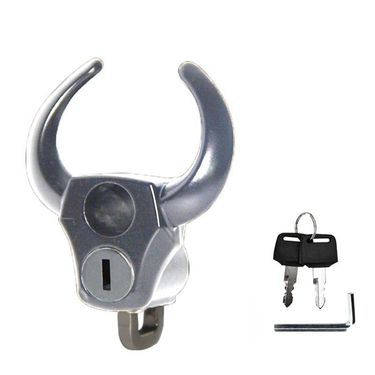 YH3232 Battery car cattle head helmet lock electric motorbike anti-theft lock mountain bike aluminium alloy locks