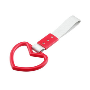 YH1998  Heart Ring Handle Hang Ring Subway Train Bus Handle Hand Strap Drift for Car