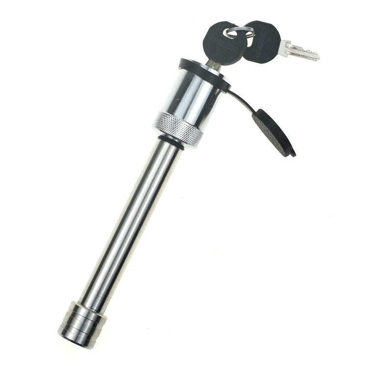 YH1959 Dumbbell shaped Stainless steel Trailer Hitch Lock 5/8'' towing Coupler Lock With 2 Keys