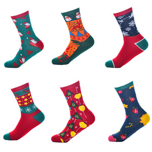 Christmas Crew Men's Dress Socks Women Holiday Men Cartoon Socks Funny Novelty Holiday Crew Stockings