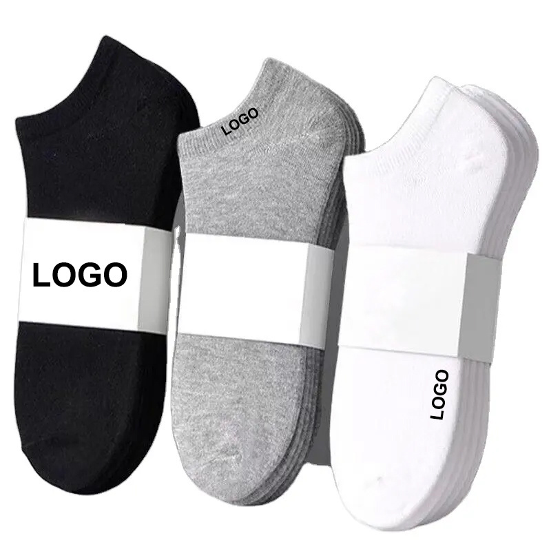 wholesale cheapest cotton men women low cut running sock strip breathable boat ankle socks