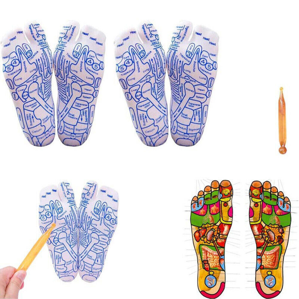 Low MOQ Wholesale Traditional Chinese Medicine Acupuncture Point Therapy Feet SPA Messaging Reflexology Socks