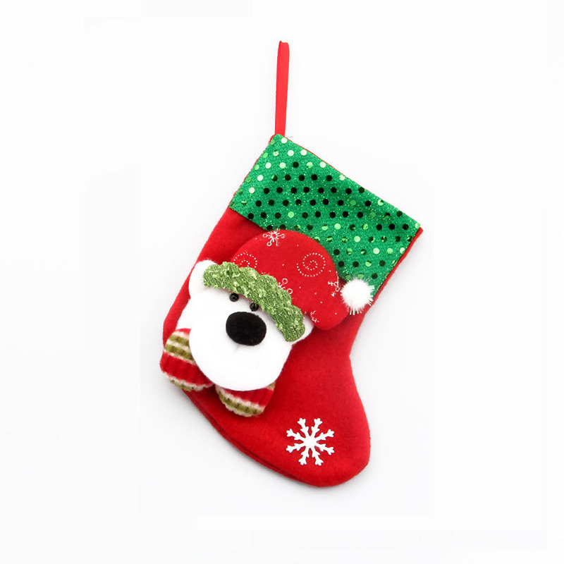 2021 Large Christmas Stocking Lovely Bags For Children Fireplace Christmas Decoration Gifts