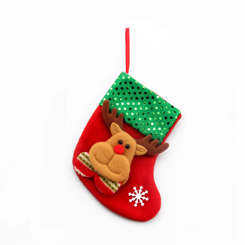 2021 Large Christmas Stocking Lovely Bags For Children Fireplace Christmas Decoration Gifts