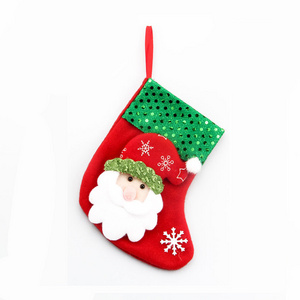 2021 Large Christmas Stocking Lovely Bags For Children Fireplace Christmas Decoration Gifts