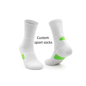 Factory Price cushioned custom design athletes socks cotton towel bottom compression sports socks custom logo