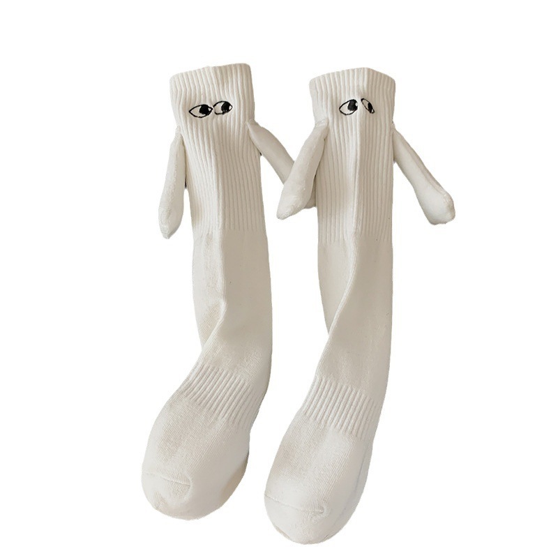 3D Couple Magnetic Suction Hand Holding Funny Socks Fashion Cotton Couple Socks Funny Hand In Hand Socks With Magnet