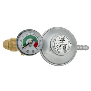 LPG UK  low pressure gas regulator with pressure gauge