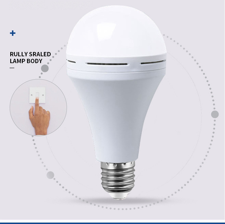 Energy Saving Lighting Spare Battery E27 Home Led Emergency Charging Rechargeable Bulb LED Light